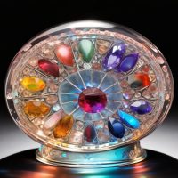 Baccarat Zodiac Paperweight: Đồ trang trí phong thủy bài cào với biểu tượng con giáp