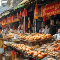 Tết Nguyên Đán, Lễ hội Đền Thánh, Nhạc cổ truyền, Tranh vẽ dân gian, Tiếng Việt: Văn hóa và Ẩm thực越南
