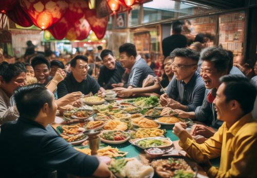 Ảnh Tài Xỉu Ăn và Tài Xỉu: Ẩm thực và Cờ bạc