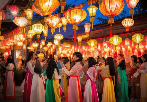 Tết Nguyên Đán, Tet Ngay Nhat, Tet Trung Thu, Áo Dài – Tết Truyền Thống: Đặc Điểm và Ý Nghĩa